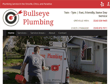 Tablet Screenshot of bullseyeplumbingservices.com